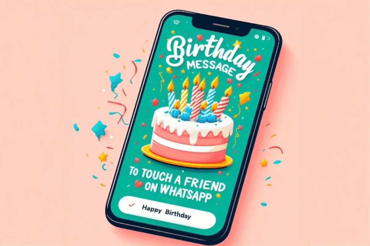 Birthday Message to Touch a Friend on WhatsApp