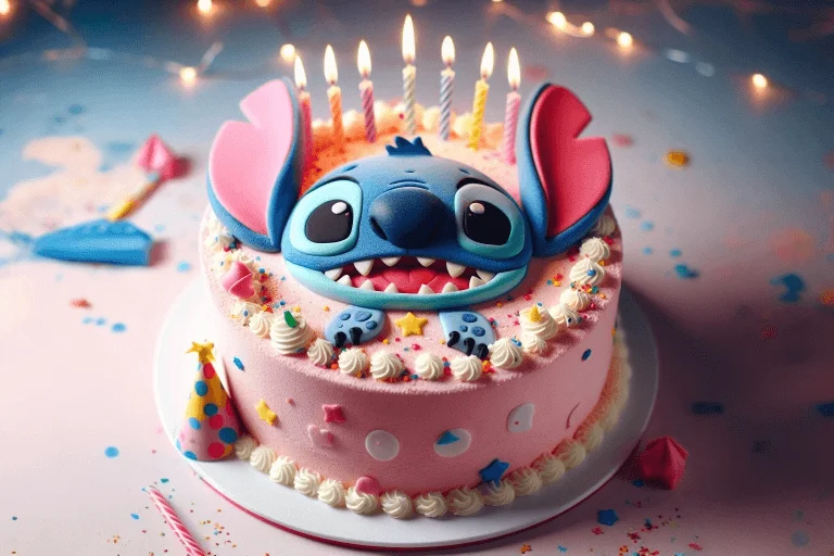 Bolo de Aniversário do Stitch