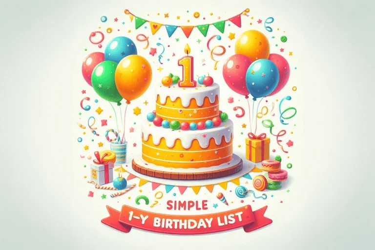 Simple 1-Year Birthday List
