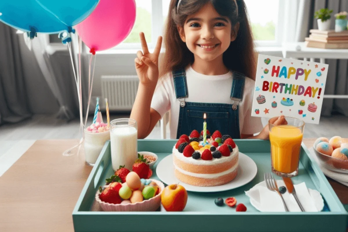 Children's Birthday Breakfast Tray