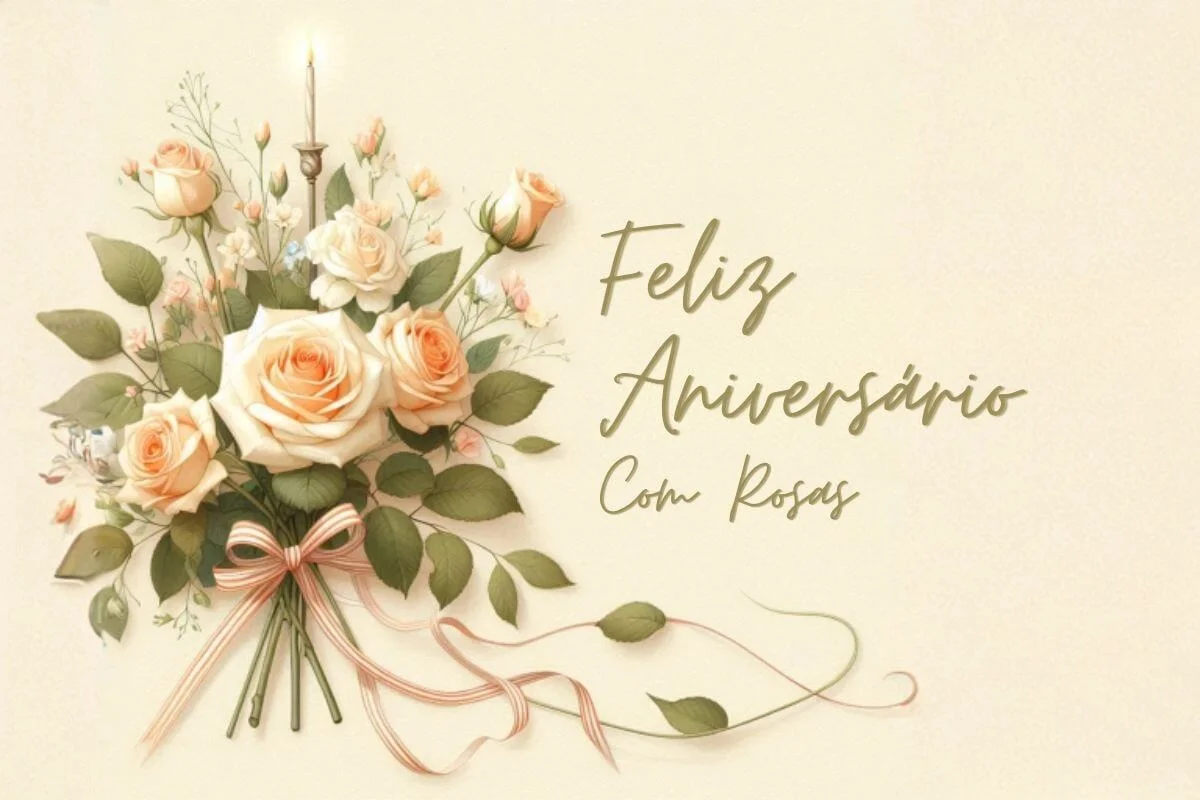 Feliz Aniversário com Rosas