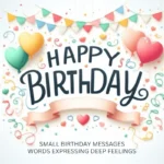 Small Birthday Message