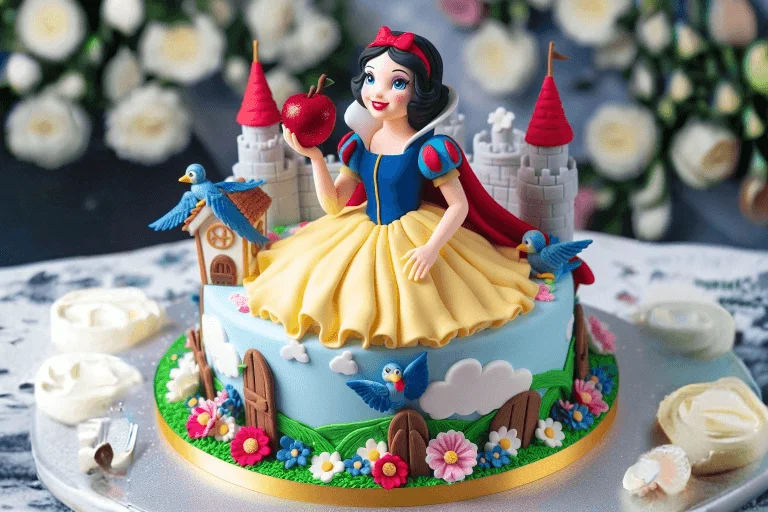 Snow White Birthday Cake