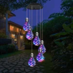 Colorful Lights Solar Wind Chime