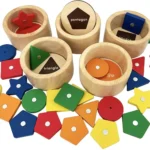 Wooden Sorting Cup & Fishing Game