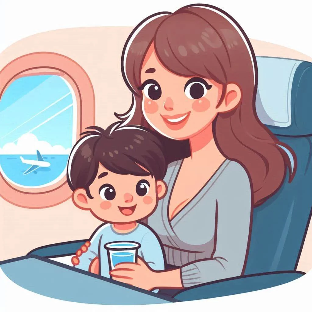 viajando com criança no avião