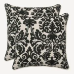 Pillow Perfect Damask Indoor/Outdoor Accent Throw Pillow